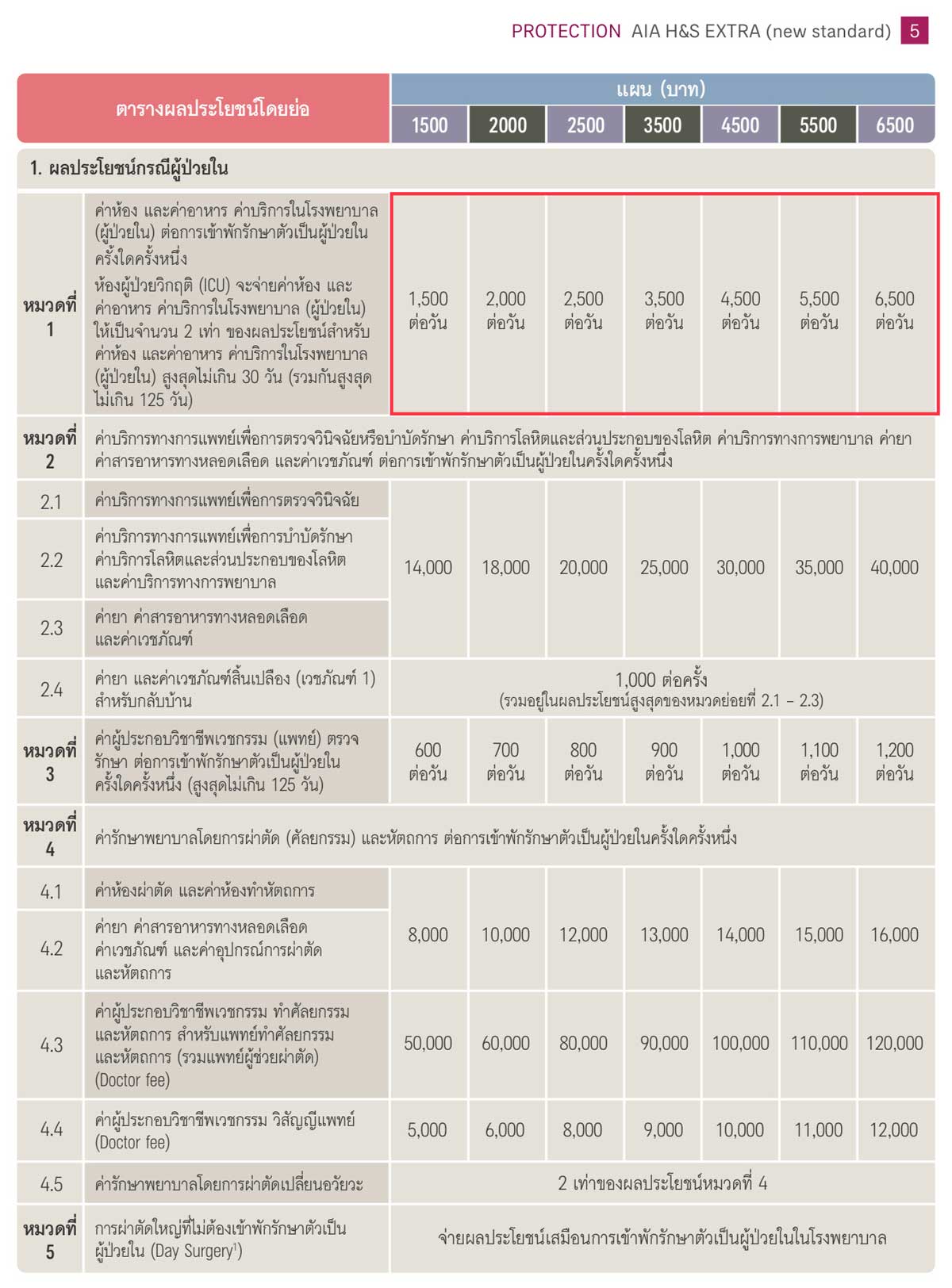 AIA H&S EXTRA